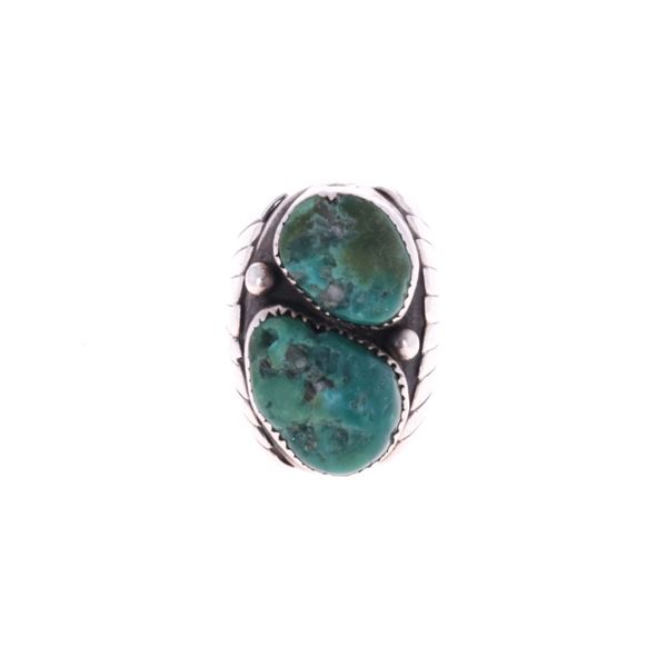 Navajo Old Pawn Sterling Silver King Manassa Ring