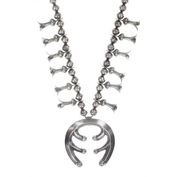 Ca. 1930's Trading Post Era Navajo Squash Blossom