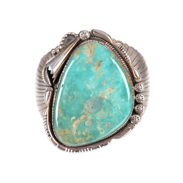 ca. 1940-1950 Navajo Old Pawn King's Manassa Cuff