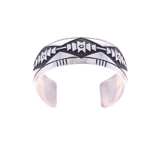 Navajo Tommy Rose Singer Sterling Silver Bracelet