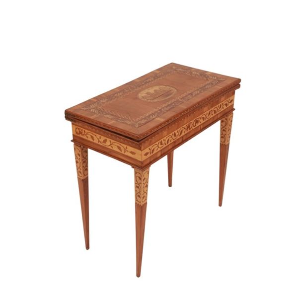 James Egan Killarney, Ireland Inlaid Game Table