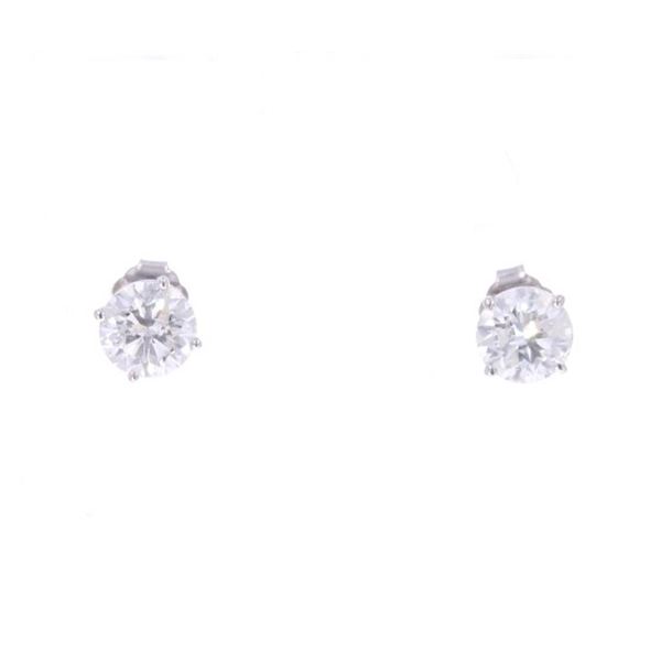 Brilliant Natural Diamond Studs 2.10 cts. Earrings