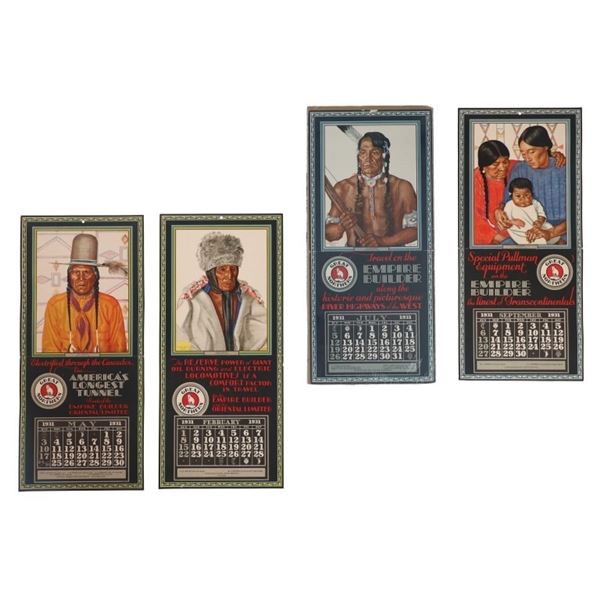 1931 Great Northern RR Calendars Winold Reiss