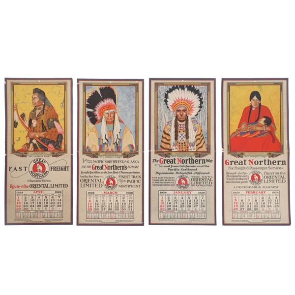 GNRR & W. Langdon Kihn Single Calendars 1928 (4)
