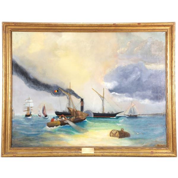 Louis Francois Joseph Tronville (1817-1875) Oil