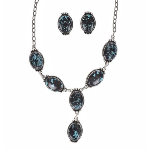 RARE Navajo Number 8 Turquoise Necklace Set