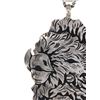 Image 3 : Navajo R. Singer Sterling Silver Buffalo Pendant