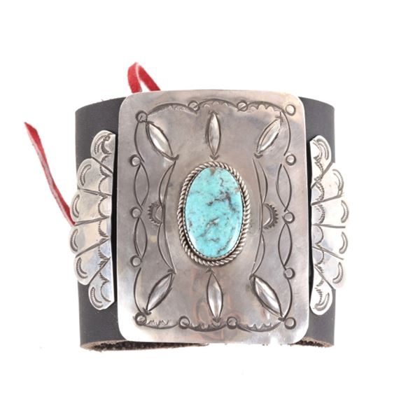 Vintage Navajo Ketoh Sterling & Kingman Turquoise