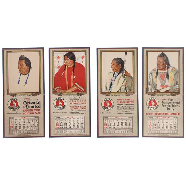 Great Northern RR Calendars Winold Reiss 1928