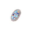 Image 2 : Navajo Diné Becenti Sterling Fine Inlay Ring