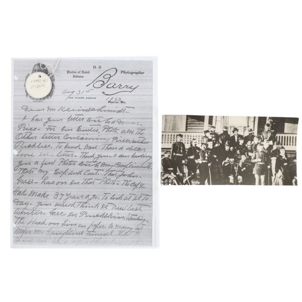 D.F. Barry Photo Of Officers on Custer's Steps