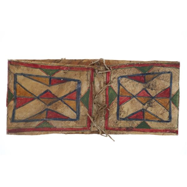 19th-C. Blackfeet Chief Little Dog Parfleche Env.