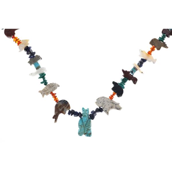 Zuni Claudia Peina Multistone Fetish Necklace