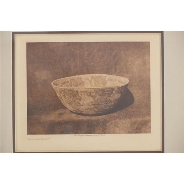 Ca. 1924 E.S. Curtis The Hunting Basket on Vellum