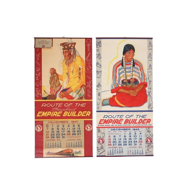 Great Northern Railroad Calendars 1944 & 1948