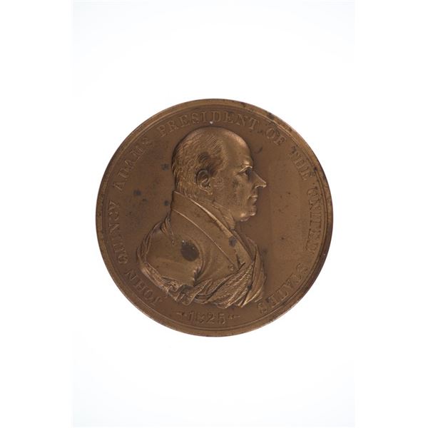 1825 John Quincy Adams Indian Peace Medal