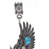 Image 2 : Navajo R. Singer Sterling Silver Turquoise Pendant