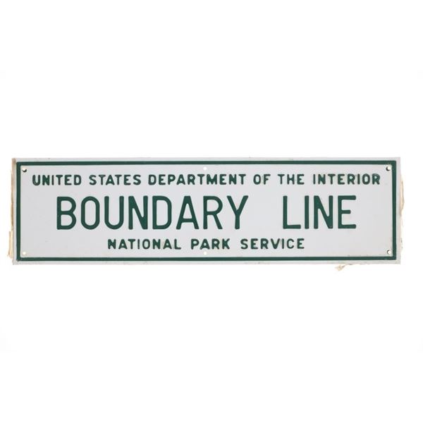 1890 Yellowstone National Park Boundary Sign