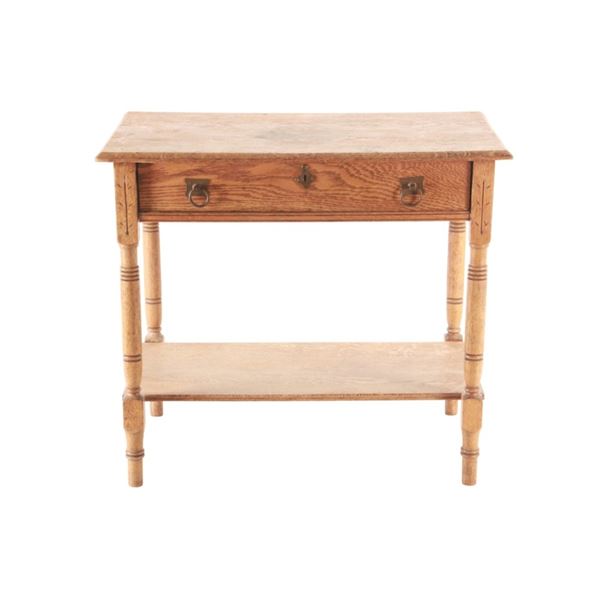 Antique Mission Style Quartersawn Oak Side Table