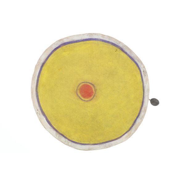 Southern Plains Painted War Shield w/ FENN Tag