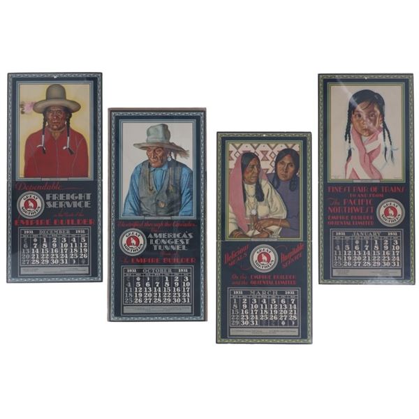 GNRR Winold Reiss Single Calendars 1931 (4)