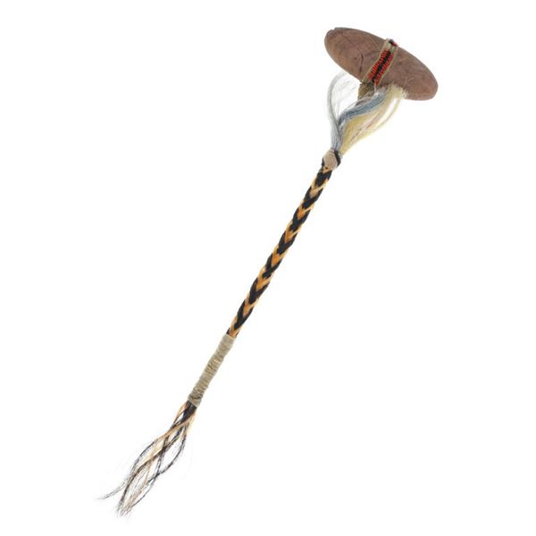 Comanche Beaded & Horsehair War Club 19th Century