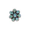 Image 1 : Navajo R. Sam Sterling Silver C.C. Turquoise Ring