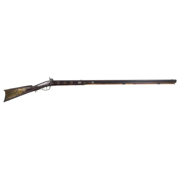 Half-Stock Silver & Tacked Rifle Tecumseh Stamped