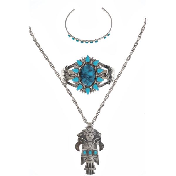 Bell Trading Post Nickel Silver Turquoise Jewelry