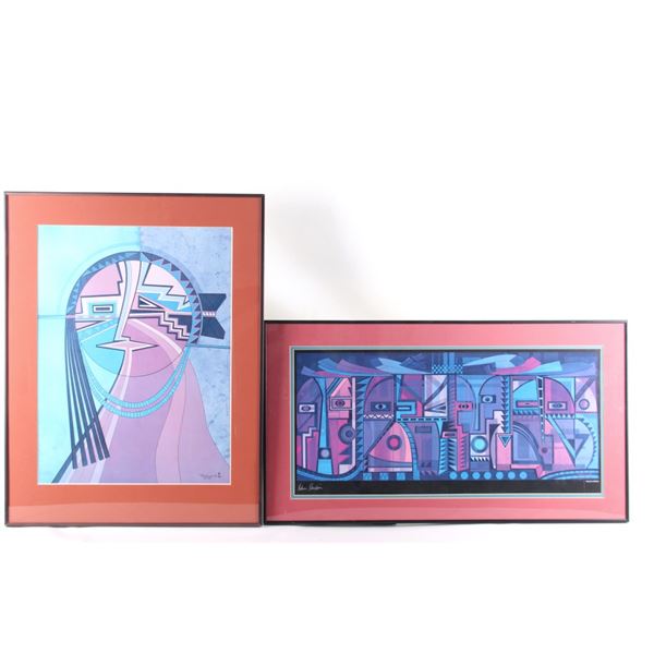 Helen Hardin (1943-1984) Two Framed Prints 1981-82