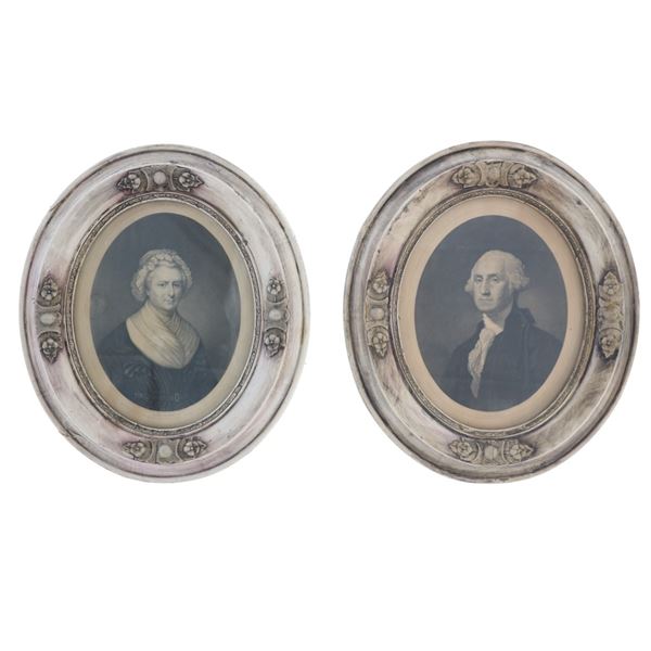 George & Martha Washington Engravings A.B. Walker