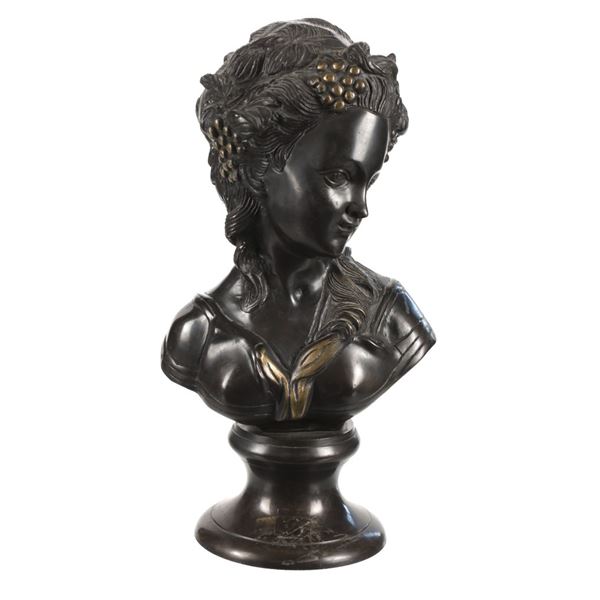Early Antique Paris Triarn Tiam Bronze Bust Sculpt