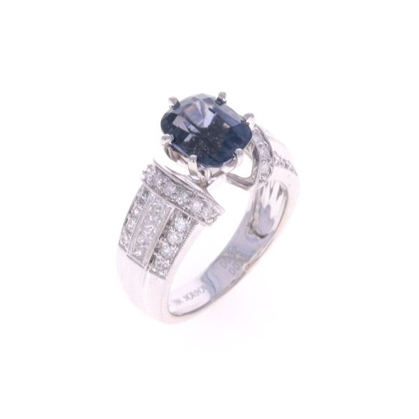 Elegant 3.10 CTW Spinel, Diamond & 18K Gold Ring