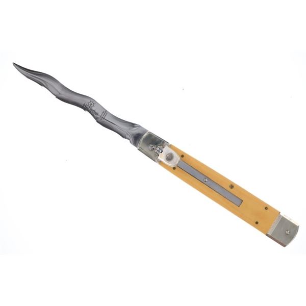 Hubertus Solingen Lever Lock Kris Blade Knife