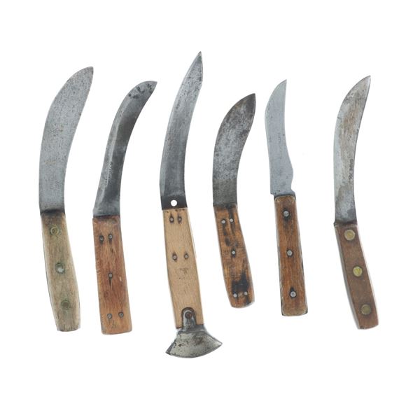 c.1800's Plains Buffalo Skinning Fur Trade Knives