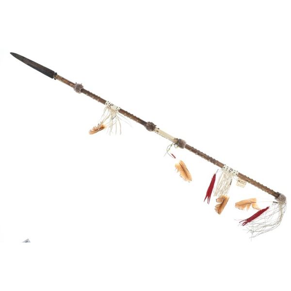 Apache Nation Brass Tacked War Lance Carl Pierce