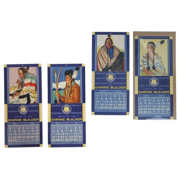 1932 GNRR Winold Reiss Single Calendars (4)