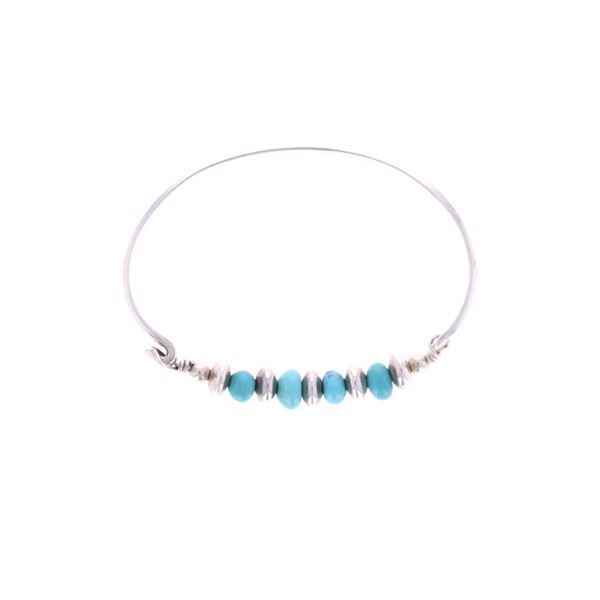 Santo Domingo Pueblo, Tapia Wenona Silver Bracelet