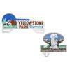 Image 1 : Vintage Yellowstone Park License Plate Toppers