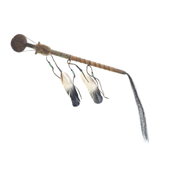 Southern Plains Indians Wrapped & Beaded War Club