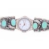 Image 3 : Vintage 1970's Fox Turquoise Sterling Watch Band