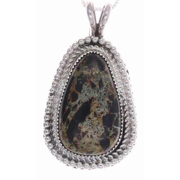 Navajo Cerrillos Turquoise Necklace - Signed