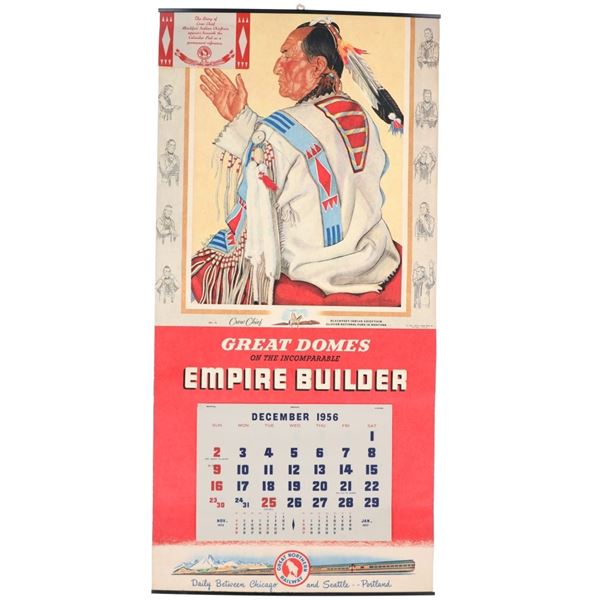 Winold Reiss Empire Builder GNRR Calendar 1956