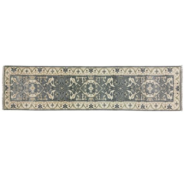 Vintage Persian Oushak Wool Runner Rug