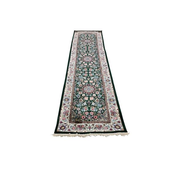 Vintage Persian Oushak Wool Runner Rug