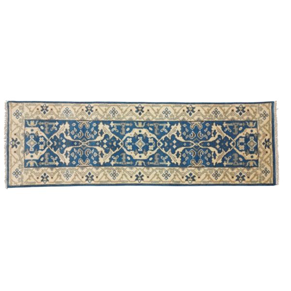 Persian Oushak Wool Runner Hand Knotted Rug