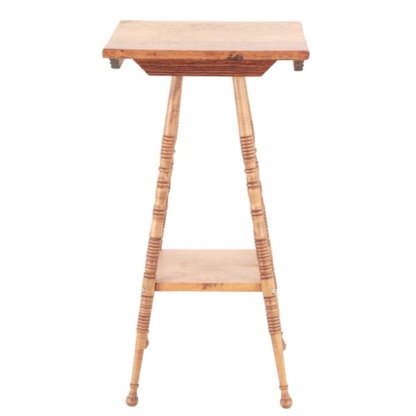 Antique Bobbin-leg Parlor Side Table ca. 1850-1900