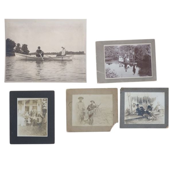 Antique Fishing Photographs, circa 1890 to 1910