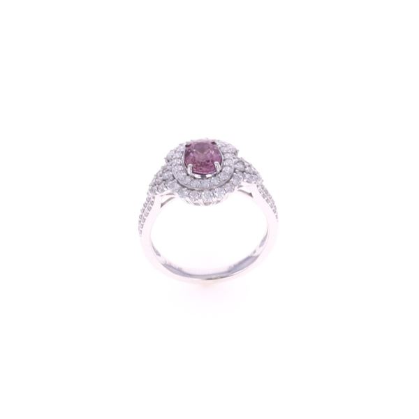 Designer Oscar Freidman Pink Sapphire Ring