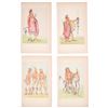 Image 2 : Hand Tinted George Catlin Native Etchings (13)